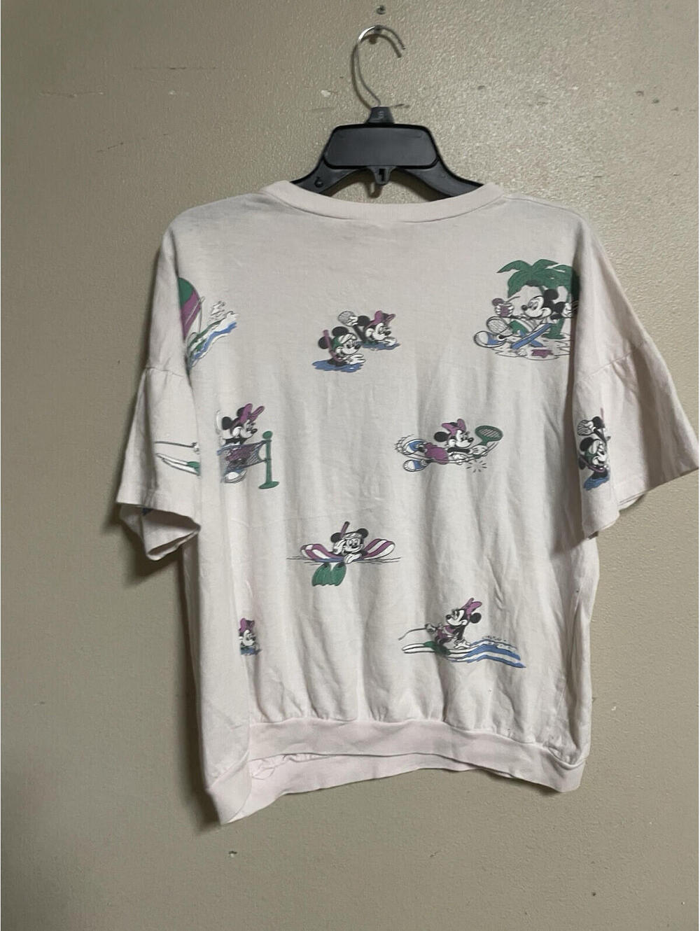 Vintage Club Mick Short Sleeve Beach Print Pink - Picture 4 of 7